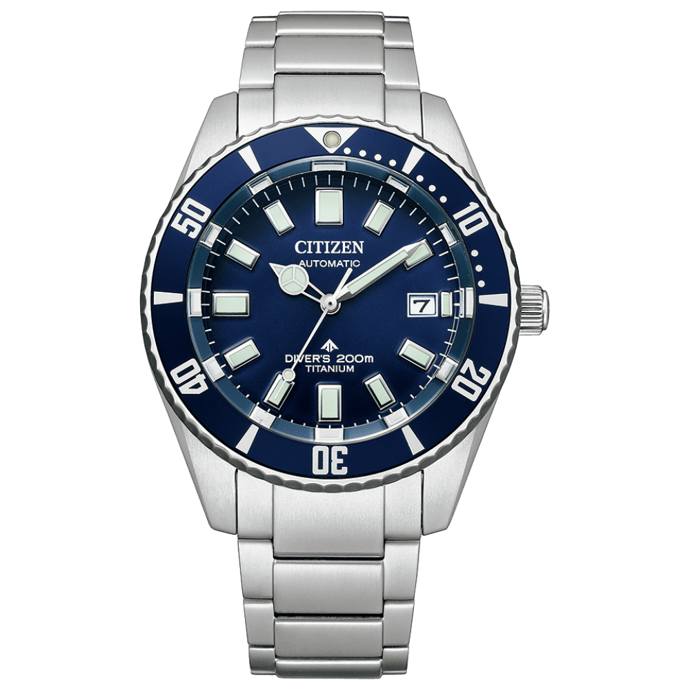 Citizen NB6021-68L Promaster Diver Automatic Super Titanium 41mm Blue Dial Titanium Bracelet Men’s Watch