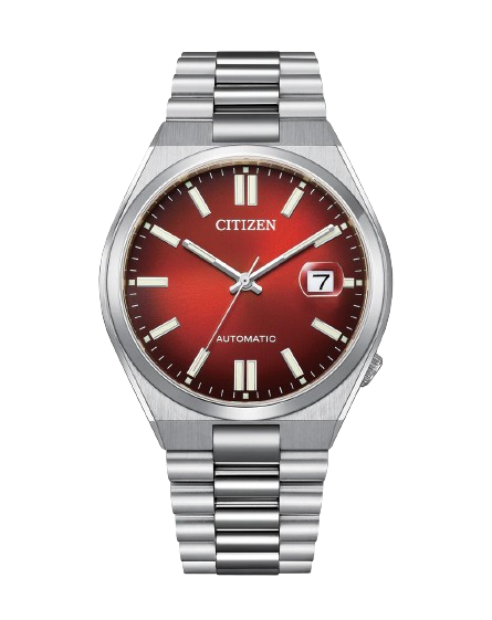 Citizen NJ0150-56W Tsuyosa Automatic 40mm Sunray Red Dial Stainless Steel Bracelet Men’s Watch
