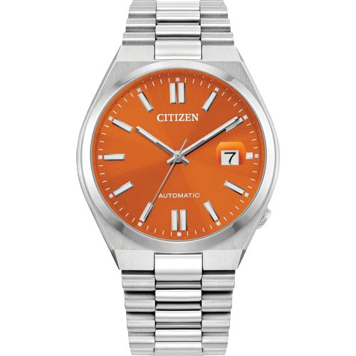 Citizen NJ0151-53Z Tsuyosa Automatic 40mm Sunray Orange Dial Stainless Steel Bracelet Men’s Watch