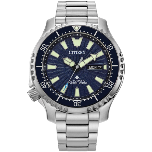 Citizen NY0136-52L Promaster Diver Automatic 44mm Blue Dial Stainless Steel Bracelet Men’s Watch