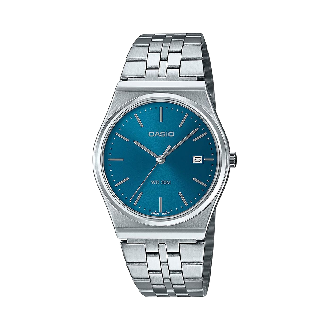 Casio MTP-B145D-2A2VEF Ice Blue Analogue Quartz Stainless Steel Blue Dial Men & Women Watch