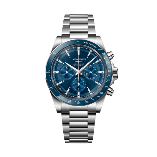 LONGINES L38354926 Conquest Automatic Chronograph 42mm Blue Dial Stainless Steel Bracelet
Men's Watch