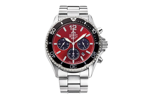 ORIENT RA-TX0206L MAKO Solar  Quartz Sports Stainless Steel Chronograph  Men's Watch