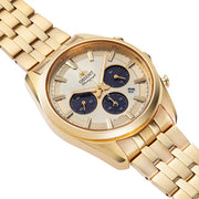 Orient RA-TX0301G Solar Chronograph Golden Dial Stainless Steel Men's Watch