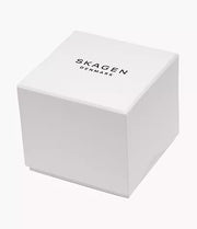 Skagen SKW6930 Hagen 36mm Blue Rectangular Dial Brown Leather Strap  Men's Watch