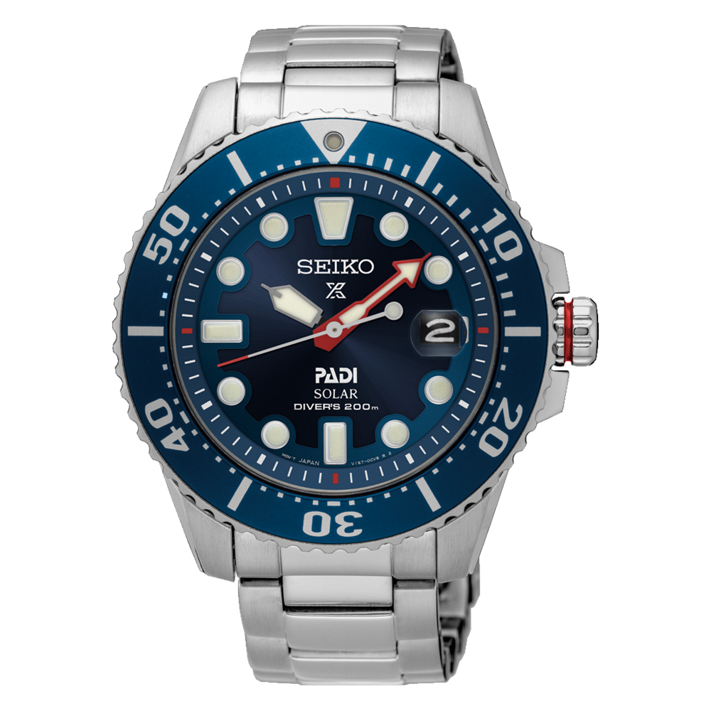 Seiko SNE549P1 PADI Prospex Divers Stainless Steel Blue Dial Men's Watch