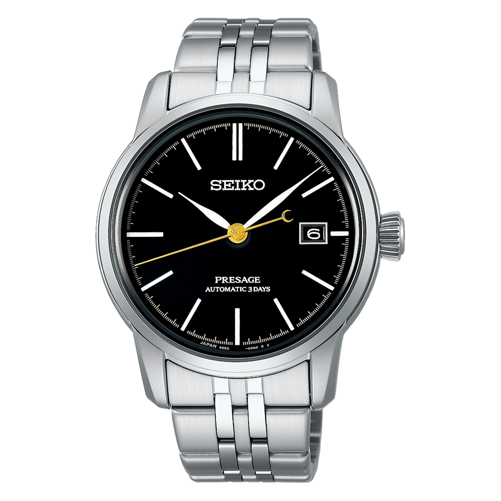 Seiko SPB405J1 Presage Craftsmanship Series Automatic Deep Black Urushi Lacquer Dial Stainless Steel Men's Watch