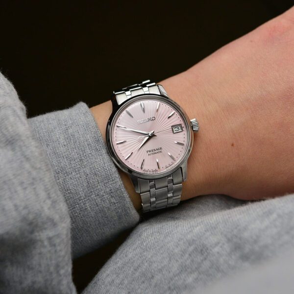 Seiko presage pink online dial