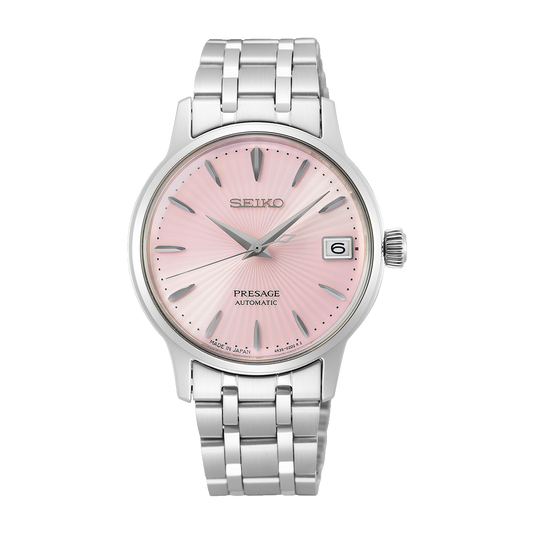 Seiko SRP839J1 Presage Automatic Stainless Steel Bracelet Pink Dial Women's Watch