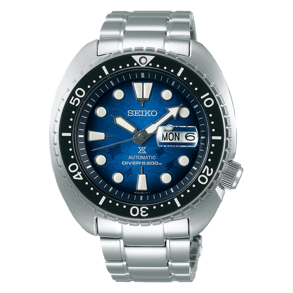 Seiko SRPE39K1 Save The Ocean Stainless Steel Bracelet Blue Dial Men's Watch