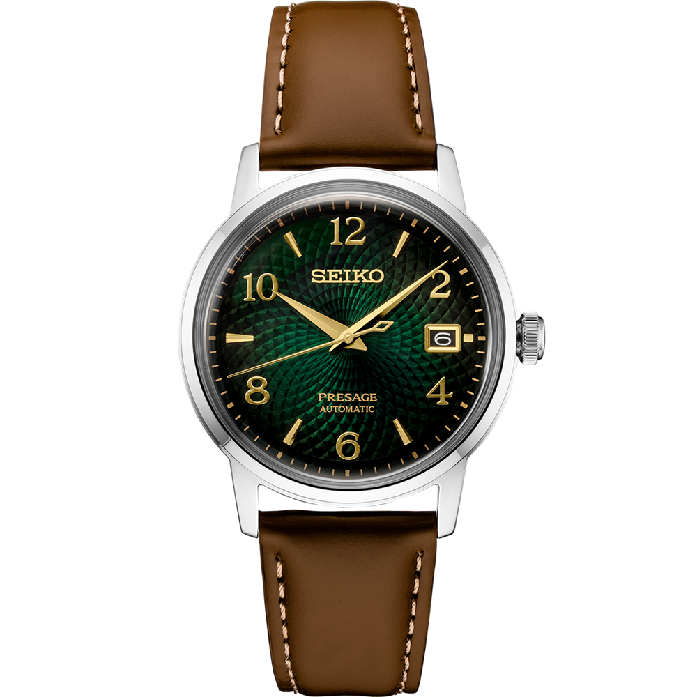 Seiko SRPE45J1 Presage Automatic Green dial Mojito Date Golden Men's Watch