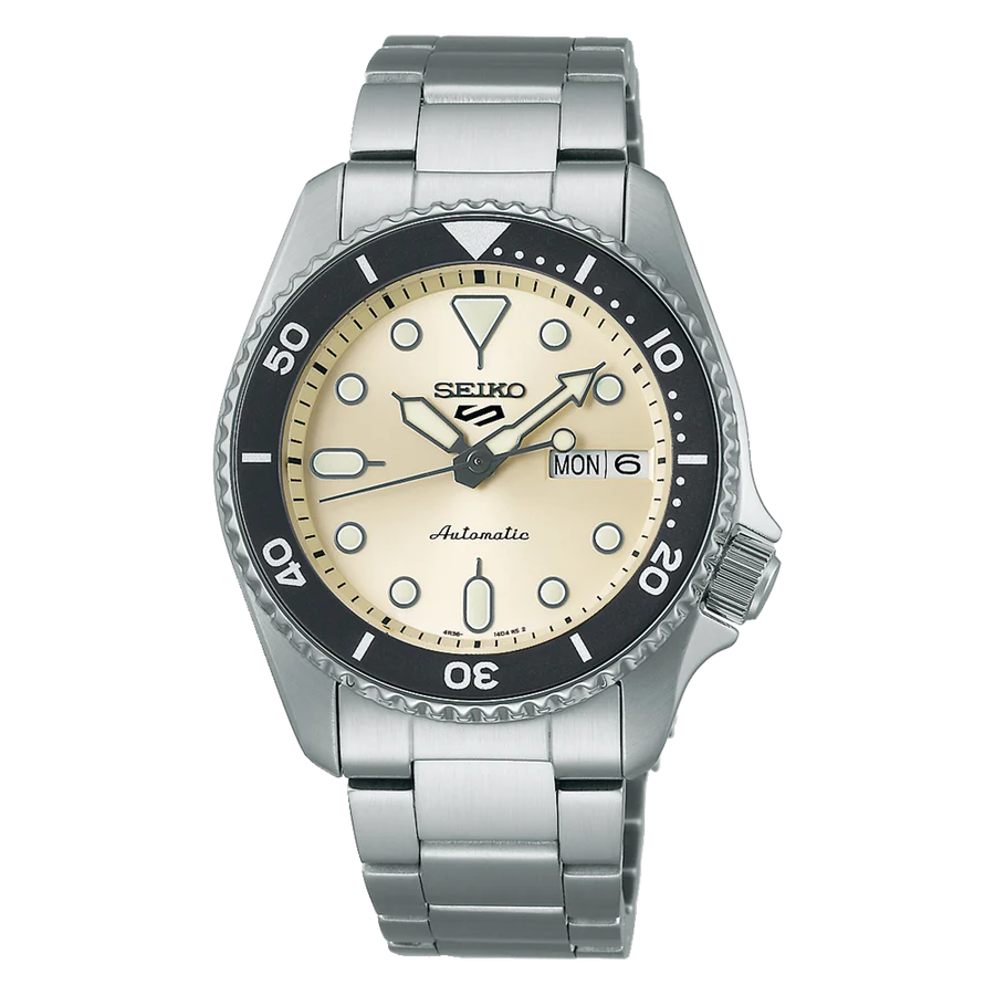 Seiko 5 SRPK31K1 Sports SKX ‘Midi’ 38mm Mono Stainless Steel Bracelet Men's Watch - mzwatcheslk srilanka