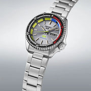 Seiko 5 SRPL33K1 Sports x HUF Limited Edition Collaboration II 42.5mm Silver Dial Stainless Steel Bracelet  Men's Watch
