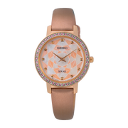 Seiko SUP456P1 Discover More Leather Strap Solar Women's Watch - mzwatcheslk srilanka