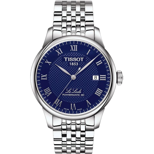 Tissot  T0064071104300 Le Locle Powermatic 80 Blue Dial Stainless Steel Bracelet Men's Watch