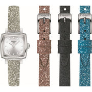 Tissot T0581091703602 T-Lady Lovely Square Silver Diamond Set Dial Strap Set Women’s Watch - mzwatcheslk srilanka