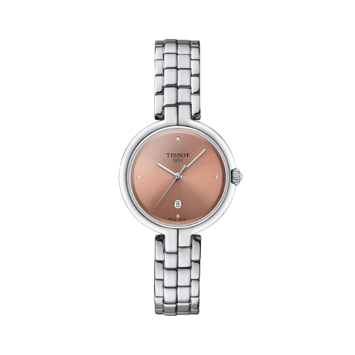 Tissot T0942101133600 Flamingo 30mm Pink Dial Stainless Steel Bracelet  Women's Watch