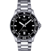 Tissot T1204101105100 Seastar 1000 40mm Black Dial Stainless Steel Bracelet Men's Watch - mzwatcheslk srilanka