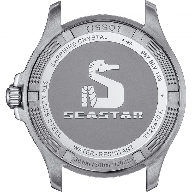 Tissot T1204101105100 Seastar 1000 40mm Black Dial Stainless Steel Bracelet Men's Watch - mzwatcheslk srilanka