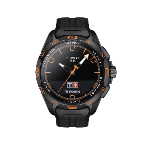 Tissot T1214204705104 T Touch Connect Solar Black Silicone Strap Men's Watch