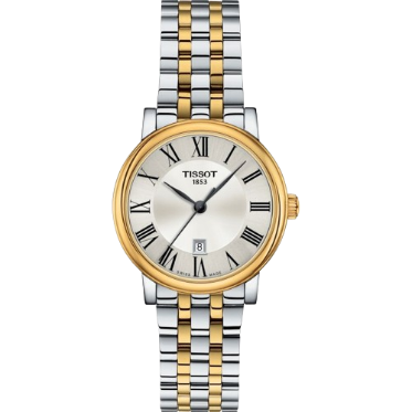 Tissot T1222102203300 Carson Two Tone Stainless Steel Silver Dial Women's Watch