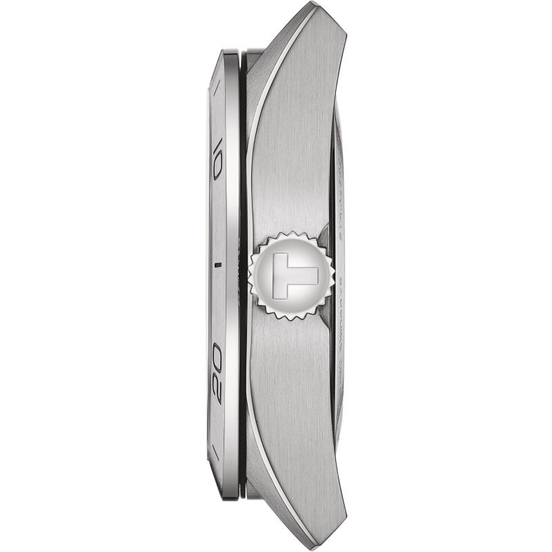 Tissot  T1314301603200  PRS 516 Powermatic 80 Silver dial Brown Leather Strap Men's Watch