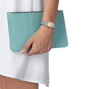 Tissot  T1370102111100 ‘New’ PRX 25mm White Mother of Pearl Dial Stainless Steel Bracelet Women's Watch