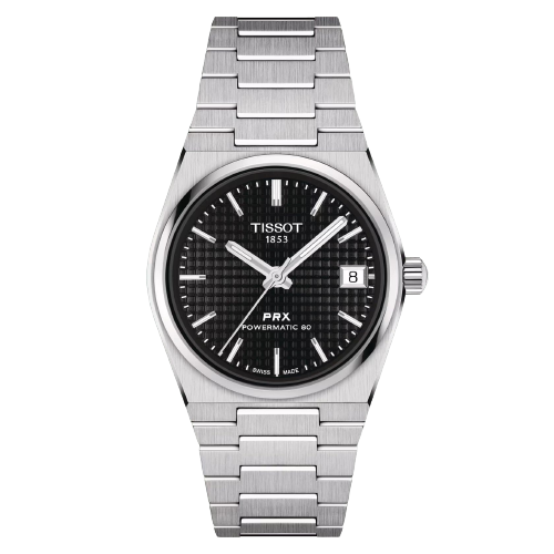 Tissot T1372071105100  PRX Powermatic 80 35mm Black Dial Stainless Steel Men's & Women's Watch