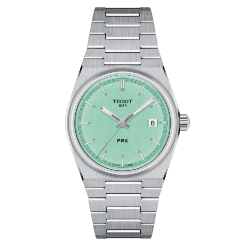 Tissot T1372101109100 PRX Quartz 35mm Mint Green Dial Stainless Steel Women's Watch