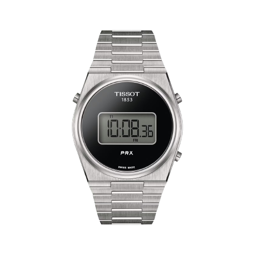 Tissot T1374631105000 PRX Digital 40mm Black Digital Dial Stainless Steel Bracelet Men's & Women's Watch