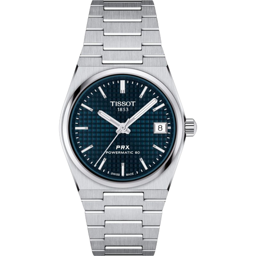 Tissot T1372071104100 PRX Powermatic 80 35mm Blue Dial Stainless Steel Men's & Women's Watch