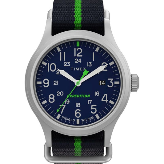 Timex TW2V23000 Expedition Sierra Blue Dial NATO Strap Men's Watch - mzwatcheslk srilanka