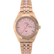 Timex TW2V52600 Waterbury Legacy X BCRF Pink Dial Rose Gold Tone Stainless Steel Bracelet Women's Watch - mzwatcheslk srilanka