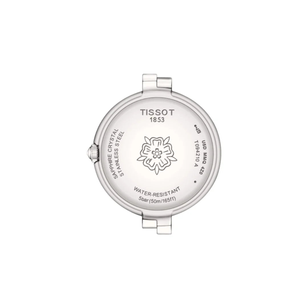 Tissot T0942101111602 Flamingo  30mm  Diamond Set Mother of Pearl Dial Stainless Steel Bracelet Women's Watch