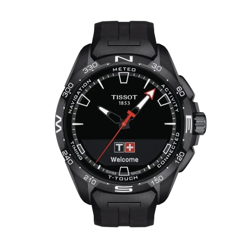 Tissot T1214204705103 T Touch Connect Solar Black Silicone Strap Men's Watch