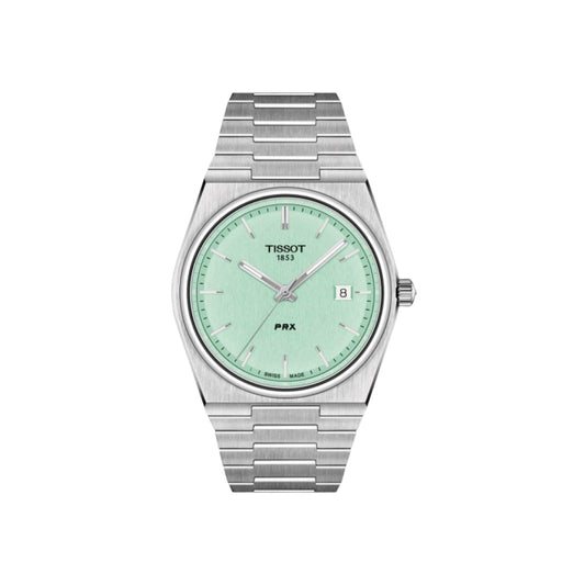 Tissot PRX T1374101109101 Green Dial  Stainless Tiffany Dial Men's Watch