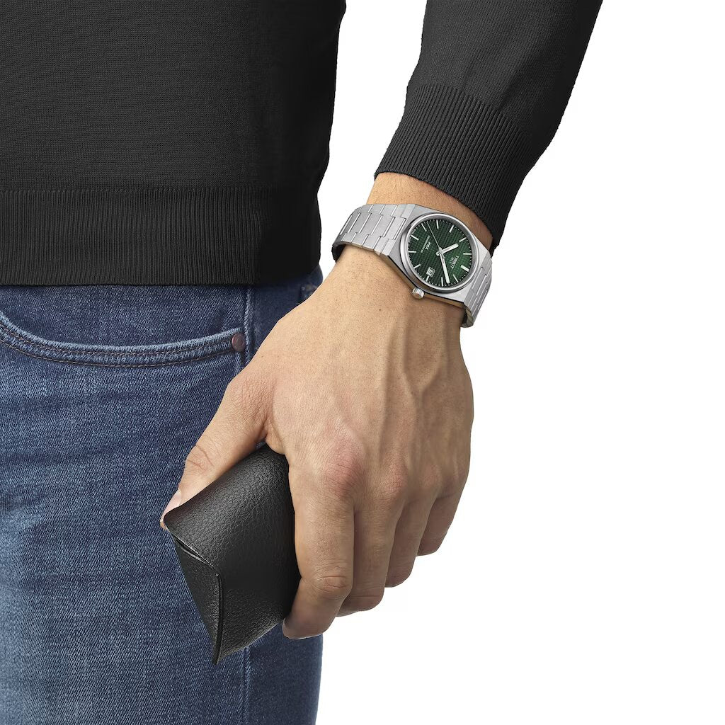 Tissot T1372071109100 PRX Powermatic 80 35mm Green Dial Stainless Steel Men's & Women's Watch