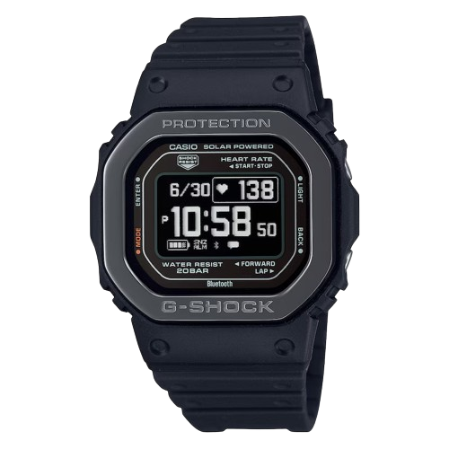 Casio DW-H5600MB-1ER  5600 Series Solar HRM SS BAND World Timer Men's Watch