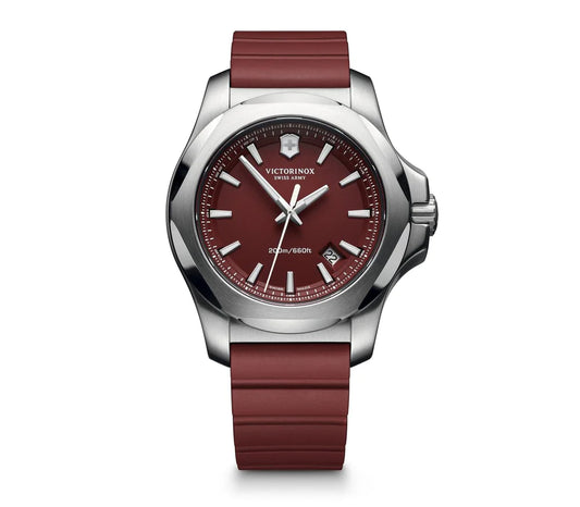 Victorinox Swiss Army 241719.1 I.N.O.X. Red Rubber Strap Men's Watch - mzwatcheslk srilanka