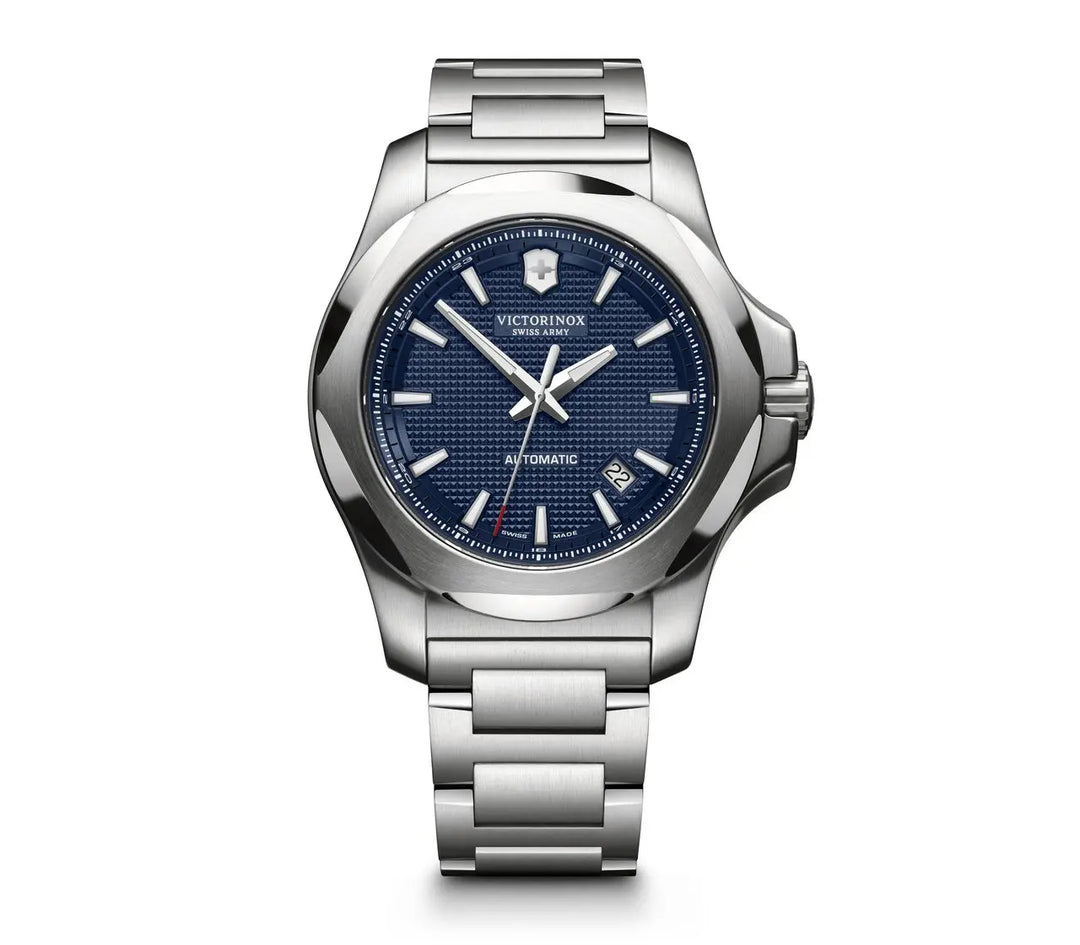 Victorinox Swiss Army 241835 I.N.O.X Mechanical Blue Dial Silver Bracelet Men's Watch - mzwatcheslk srilanka