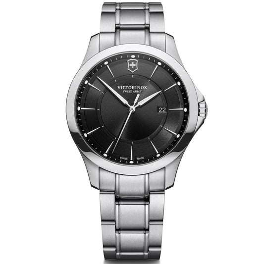 Victorinox Swiss Army241909 Alliance Stainless Steel Bracelet Black Dial Men's Watch - mzwatcheslk srilanka