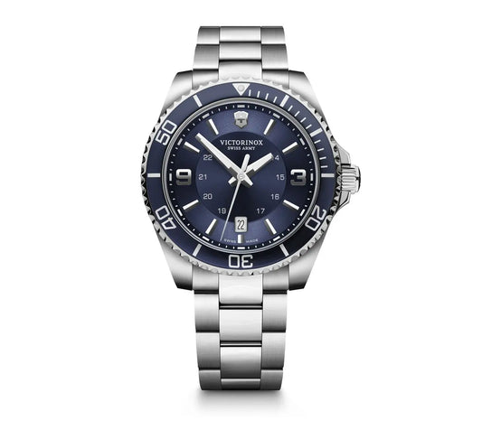 Victorinox Swiss Army 242007 Maverick Blue Dial Stainless Steel Men's Watch - mzwatcheslk srilanka