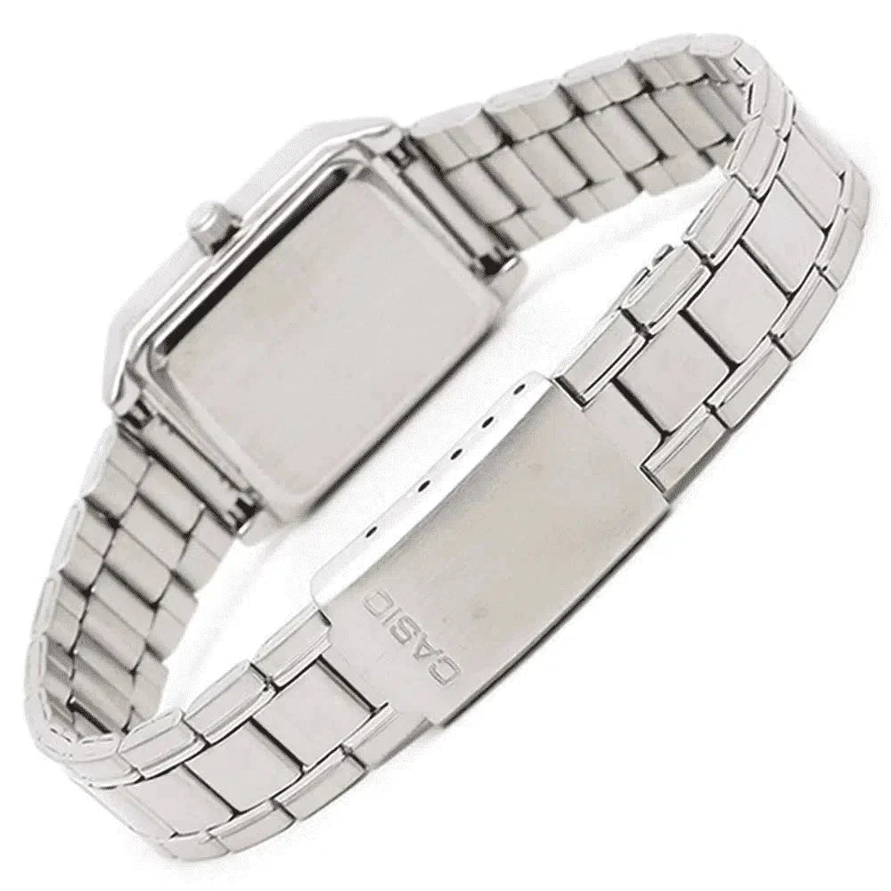 Casio LTP-V007D-1B Cartier Tank Style Analog Quatrtz Stainless Steel Women’s Watch