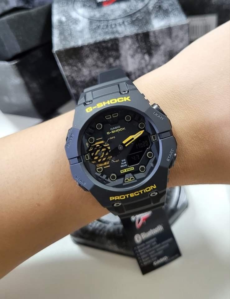 Casio GA-B001CY-1AER GShock Caution Yellow Shock Resistant Black Silicone Men's Watch