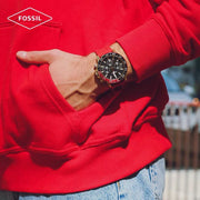 Fossil BQ2499 Bannon Multifunction Chronograph  Red Silicone strap Men’s Watch