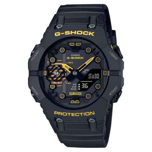 Casio GA-B001CY-1AER GShock Caution Yellow Shock Resistant Black Silicone Men's Watch