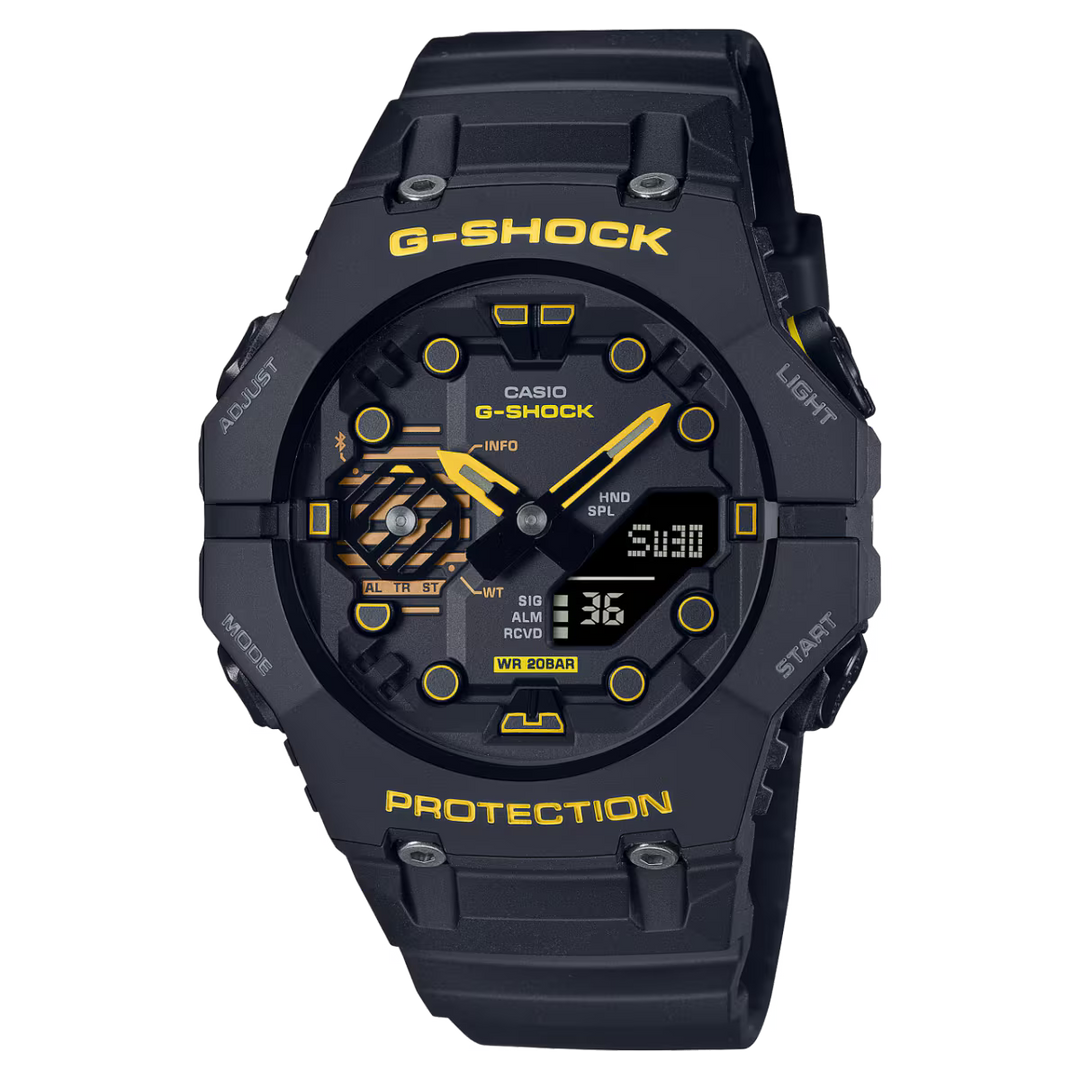 Casio GA-B001CY-1AER GShock Caution Yellow Shock Resistant Black Silicone Men's Watch