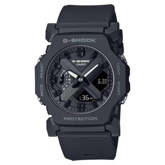 Casio  GA-2300-1AER  G Shock Core 42.1mm Black Hybrid Dial Black Resin Strap Men's Watch