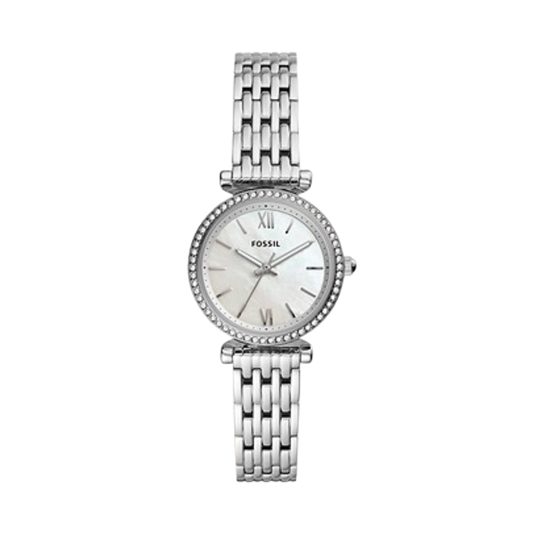Fossil ES4647 Carlie Mini Diamond Accents Silver Quartz  Women's Watch