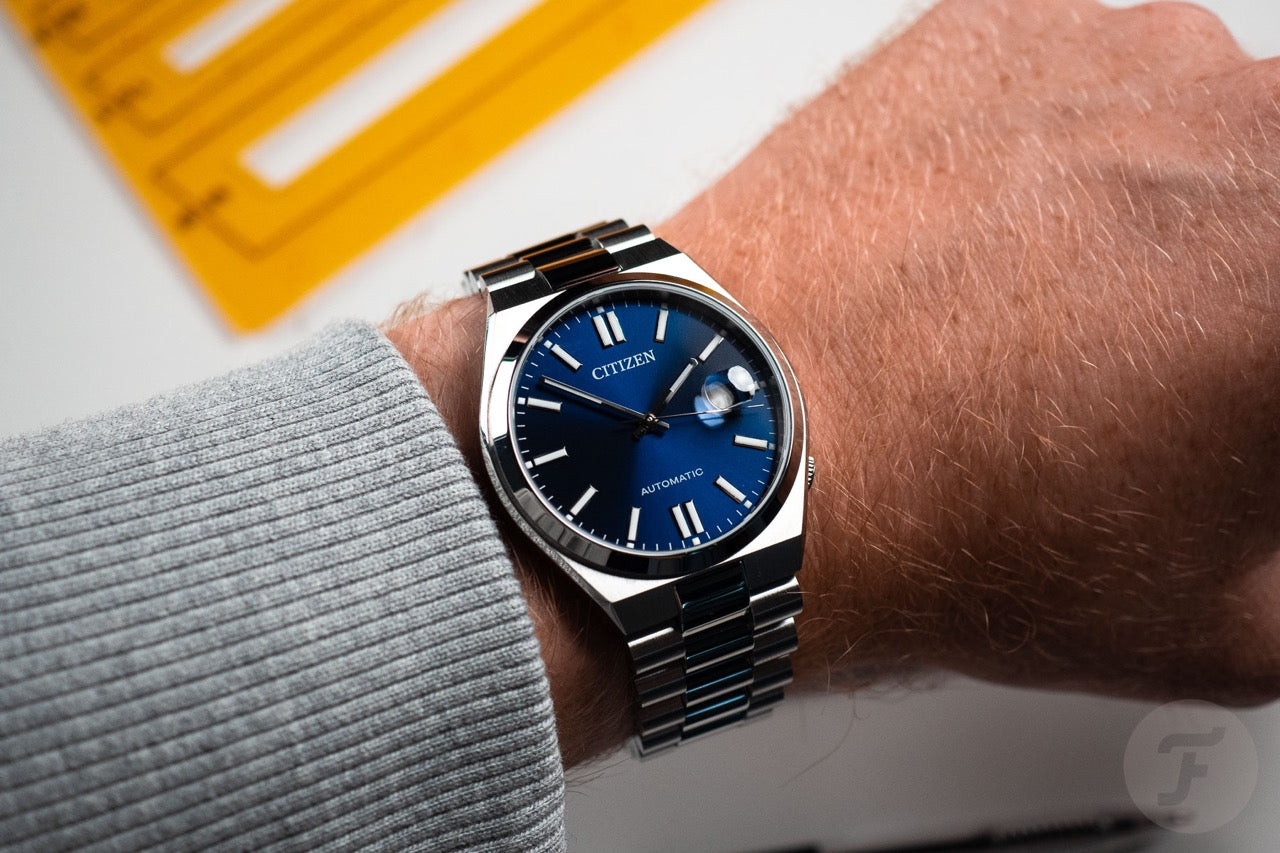 Citizen automatic blue on sale dial